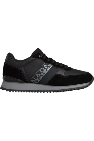 Napapijri Schoenen, Heren, Zwart, 43 EU, Zwarte Eco-Leren Cosmos Sneakers