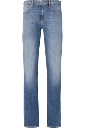 Dondup Jeans, Dames, Blauw, W28, Italiaanse Skinny Jeans met Medium Wassing