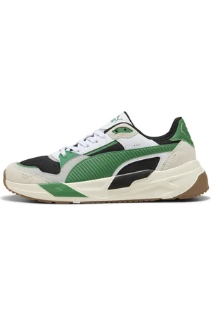 PUMA Schoenen, Heren, Veelkleurig, 43 EU, Groene Sneaker voor Mannen
