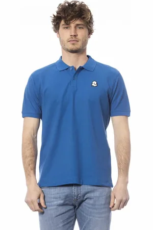 Invicta Tops, Heren, Blauw, M, Katoen, Heren Piquet Logo T-shirt