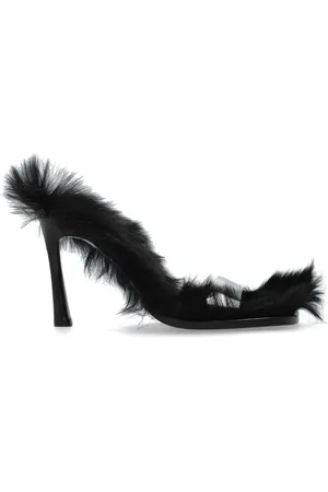 The Attico Schoenen, Dames, Zwart, 39 EU, Leer, Heeled Mules Mia