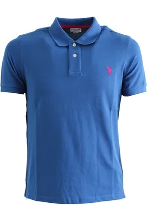 U.S. Polo Assn. Tops, Heren, Blauw, S, Katoen, Casual Logo Sport Polo Shirt Blauw