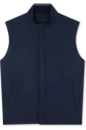 Paul & Shark Jassen, Heren, Blauw, L, Polyester, Waterdichte Vest voor Buitensport