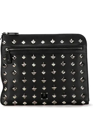 MCM Pre-owned, Dames, Zwart, ONE Size, Leer, Pre-owned Plastic handbags