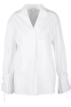 ELEVENTY Blouses & Shirts, Dames, Wit, S, Katoen, Overhemd