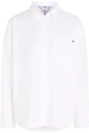 Tommy Hilfiger Blouses & Shirts, Dames, Wit, S, Stijlvolle Overhemden Collectie