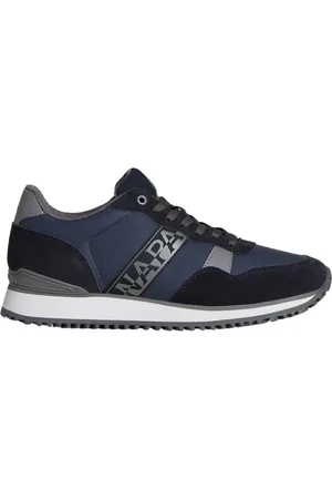 Napapijri Schoenen, Heren, Blauw, 44 EU, Blauwe Eco-Leren Cosmos Hardloopschoenen