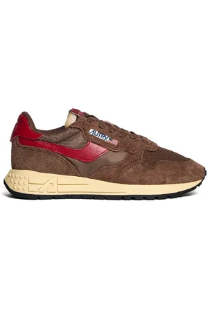 Autry Schoenen, Dames, Bruin, 37 EU, Partridge/Red Sneakers voor Vrouwen
