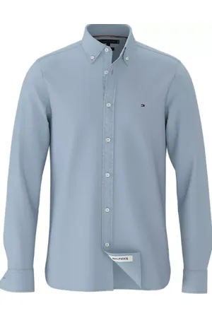 Tommy Hilfiger Overhemden, Heren, Blauw, 2Xl, Stijlvolle Overhemden