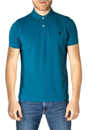 U.S. Polo Assn. Tops, Heren, Blauw, S, Katoen, Sport Casual Logo Polo Shirt