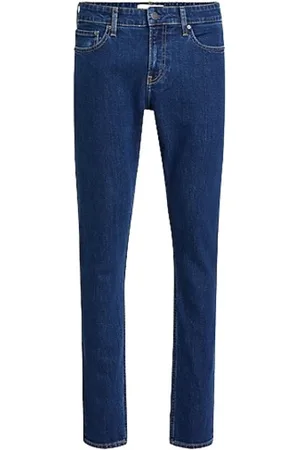 Calvin Klein Jeans, Heren, Blauw, W33 L32, Slim Fit Dark Mid Jeans