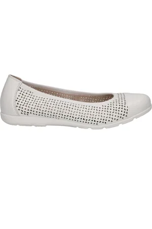 Caprice Schoenen, Dames, Wit, 36 EU, Witte Gesloten Ballerina