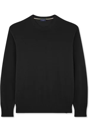 Paul & Shark Truien, Heren, Zwart, XL, Katoen, Fris Katoenen Crewneck Sweater