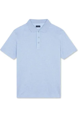 Paul & Shark Tops, Heren, Blauw, 2Xl, Katoen, Polo van Fijn Piqué katoen met Linnen Details