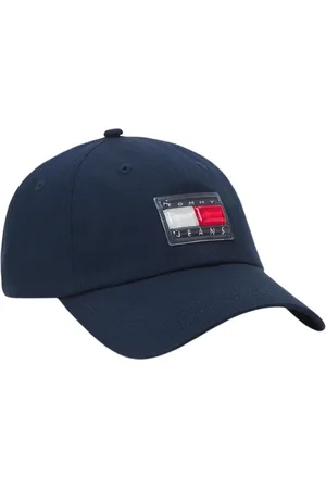 Tommy Hilfiger Accessoires, Dames, Blauw, ONE Size, Katoen, Verhoogde Sport Katoenen Baseballpet