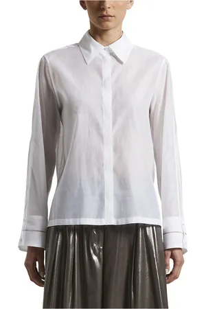 PESERICO SIGN Blouses & Shirts, Dames, Wit, 2Xs, Katoen, Blouses & Shirts