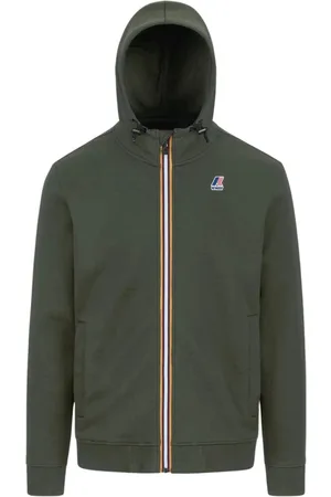 K-Way Sweatshirts & Hoodies, Heren, Groen, S, Katoen, LE Vrai Arroux HV Poly CO