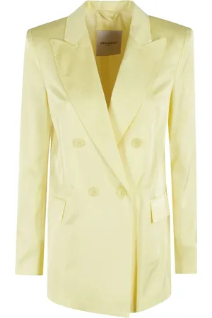 ERMANNO SCERVINO Jassen, Dames, Geel, 2Xs, Geel & Oranje Jas