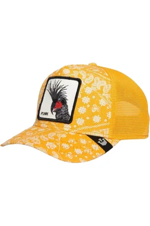 Goorin Bros. Accessoires, Dames, Geel, ONE Size, Wol, Animal Farm Trucker Cap Special Edition