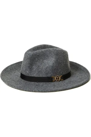 Twin-Set Accessoires, Dames, Grijs, ONE Size, Wol, Grijze Elegant Dameshoed