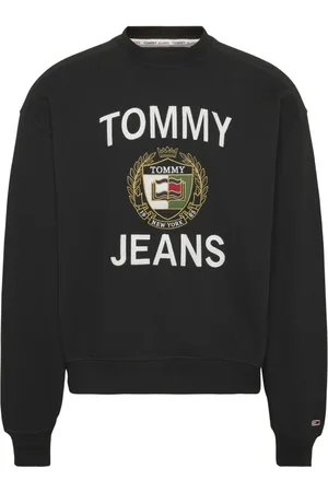 Tommy Hilfiger Sweatshirts & Hoodies, Heren, Zwart, M, Katoen, Organisch Katoen Logo T-shirt Zwart
