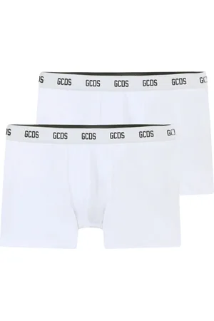 GCDS Ondergoed, Heren, Wit, M, Katoen, Essentials Boxer Briefs 2-Pack