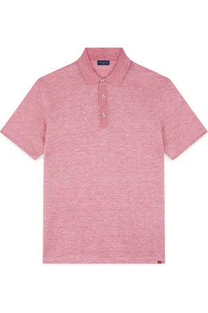 Paul & Shark Tops, Heren, Roze, XL, Linnen, Jersey Polo Shirt
