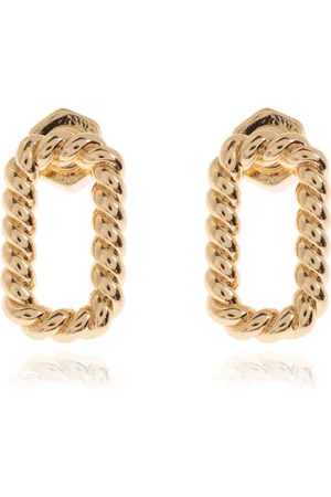 AllSaints Accessoires, Dames, Geel, ONE Size, Messing oorbellen