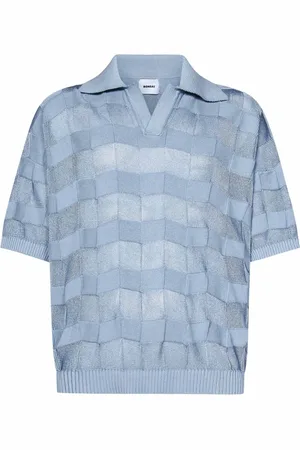 BONSAI Tops, Heren, Blauw, M, Katoen, Blauw T-shirt & Polo