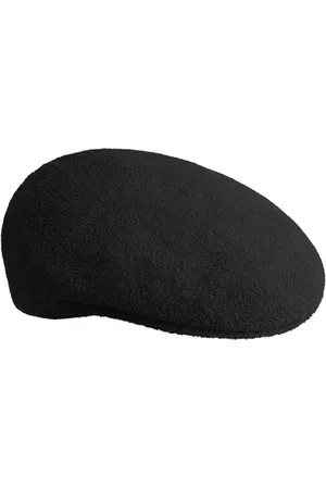 Kangol Accessoires, Dames, Zwart, M, Zwarte Elastische Bermuda Hoed Unisex