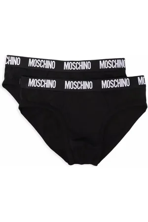 Moschino Ondergoed, Heren, Zwart, 2Xl, Katoen, Katoen Stretch Brief 2-Pack