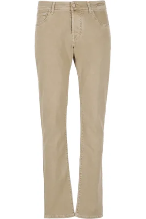 Jacob Cohen Jeans, Heren, , W36, Katoen, Katoenen Jeans met Riemlussen