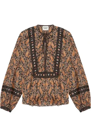 Isabel Marant Blouses & Shirts, Dames, Veelkleurig, S, Zwarte Overhemden voor Vrouwen