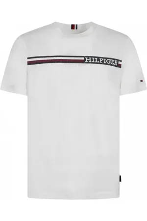 Tommy Hilfiger Tops, Heren, Wit, M, Witte T-shirts en Polos
