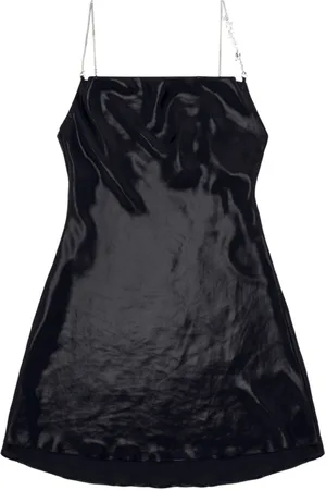 Diesel Kleedjes, Dames, Zwart, XS, Polyester, Stijlvolle Minty Jurk voor Vrouwen