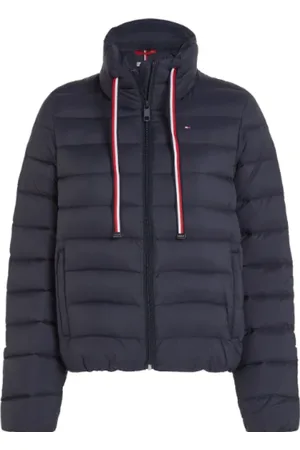 Tommy Hilfiger Jassen, Dames, Blauw, XL, Stijlvolle Jassen Collectie