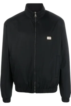 Dolce & Gabbana Jassen, Heren, Zwart, L, Zwarte Jassen voor Mannen