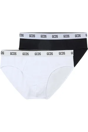 GCDS Ondergoed, Heren, Veelkleurig, XL, Katoen, Heren Essentials Briefs 2-Pack