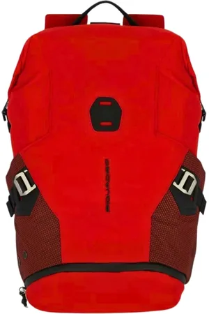 Piquadro Tassen, Heren, Rood, ONE Size, Nylon, Rode Antivirale Gerecyclede Stoffen Laptoptas