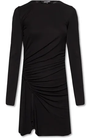 Dsquared2 Kleedjes, Dames, Zwart, S, Jurk met lange mouwen
