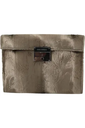 Dolce & Gabbana Pre-owned, Dames, Zwart, ONE Size, Leer, Pre-owned Fabric handbags