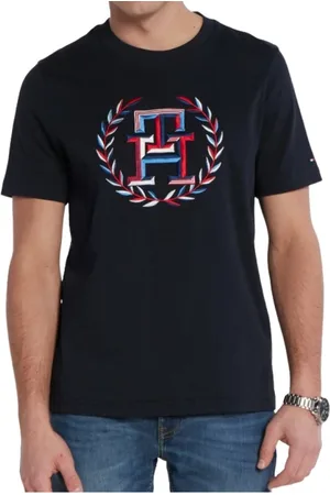 Tommy Hilfiger Tops, Heren, Zwart, S, Stijlvolle T-shirts en Polos
