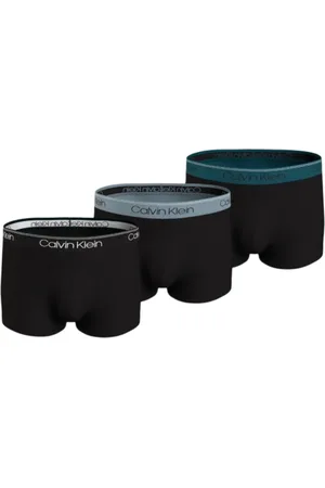 Calvin Klein Ondergoed, Heren, Zwart, 2Xl, Boxers Pakket. Zwart Elastische Tailleband