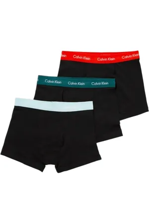 Calvin Klein Ondergoed, Heren, Zwart, L, Katoen, Zwarte Boxers met Logotailleband