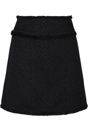Dolce & Gabbana Rokken, Dames, Zwart, S, Tweed, Zwarte Rachel Tweed Mini Rok
