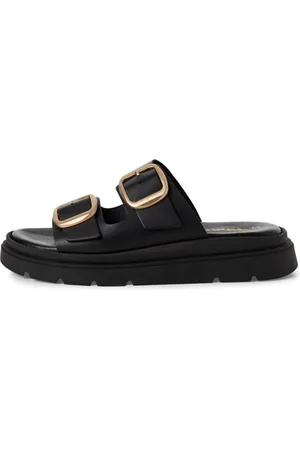 Tamaris Schoenen, Dames, Zwart, 42 EU, Casual Slide Sandalen