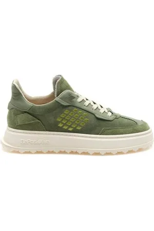 BE POSITIVE Schoenen, Dames, Groen, 40 EU, Suède, Groene Wing Sneakers voor Vrouwen