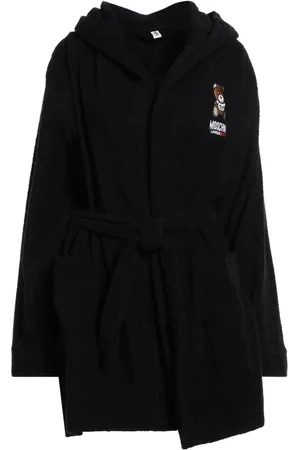 Moschino Nachtkleding & Lounge, Dames, Zwart, M, Katoen, Onderbeer Katoen Spons Zwart Logo