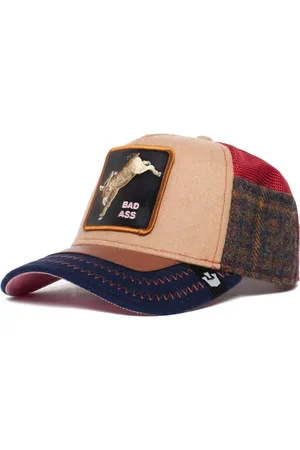 Goorin Bros. Accessoires, Dames, Veelkleurig, ONE Size, Wol, Groene Trucker Cap Animal Farm Collectie
