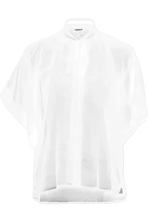 Dondup Blouses & Shirts, Dames, Wit, XS, Katoen, Katoenen Overhemd Stijlvol en veelzijdig